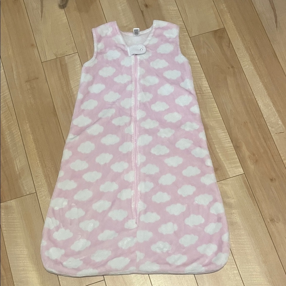 Pink Cloud fleece sleep sack